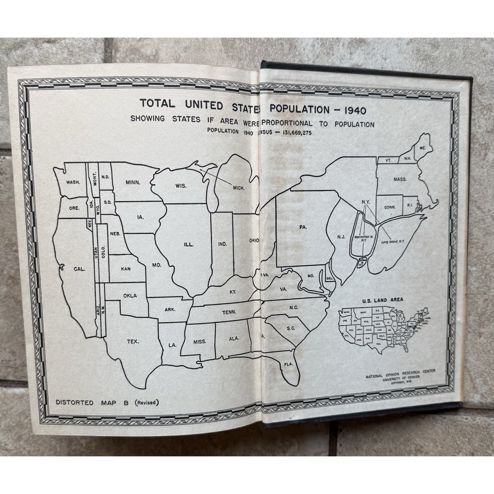 Inside USA 1947 by John Gunther, Signed, HC VTG  Book - First Edition, W/Foldout - Picture 10 of 13